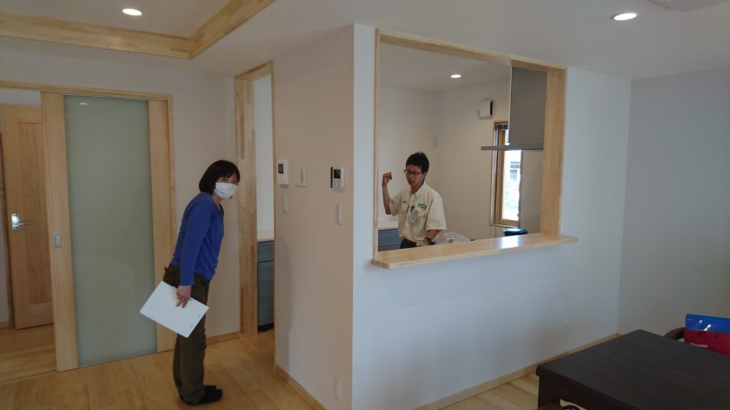 松本市波田の新築住宅　お施主様立会いの検査
