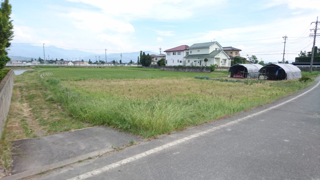 安曇野市三郷の土地を見てきました