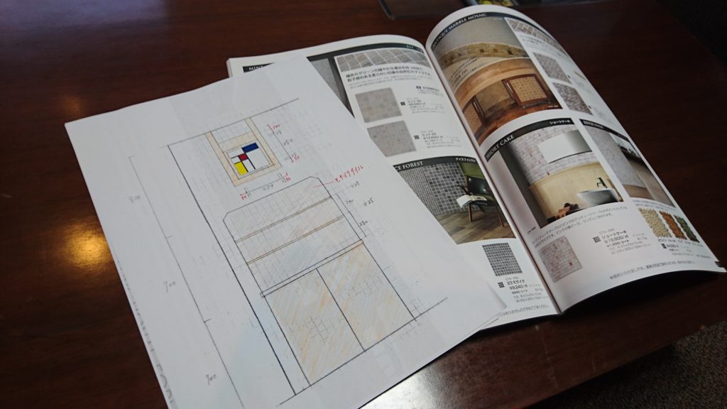 松本市四賀の新築住宅　飾り棚の悩み