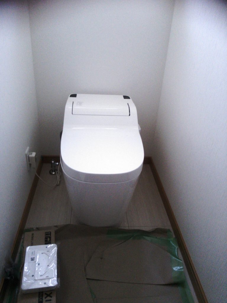 松本市四賀の新築住宅　間もなく建物完成です