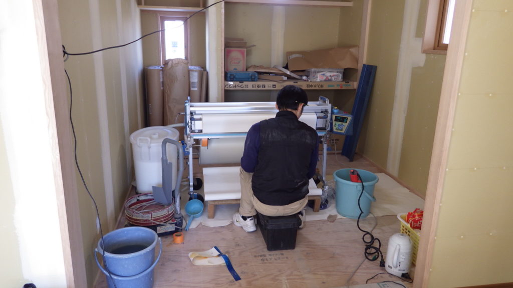 松本市の新築住宅　仕上に入りました