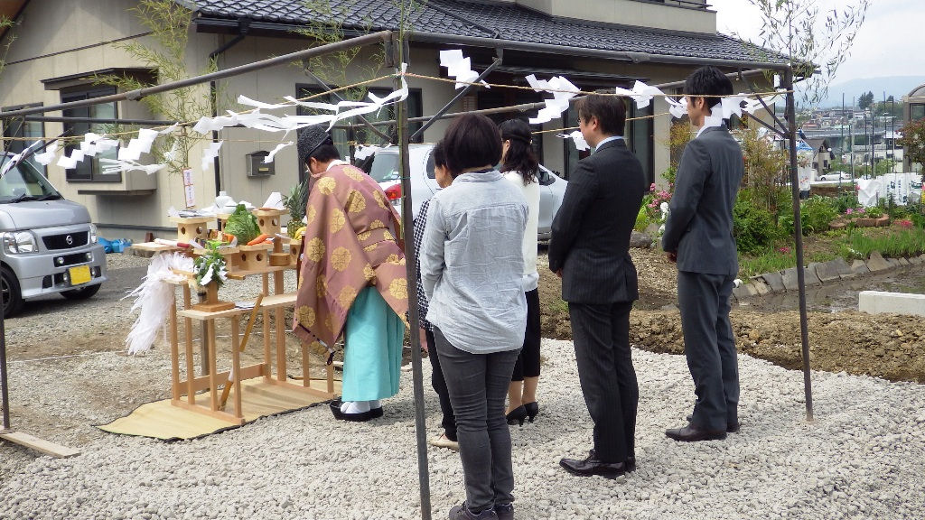 長野県茅野市のお客様の地鎮祭