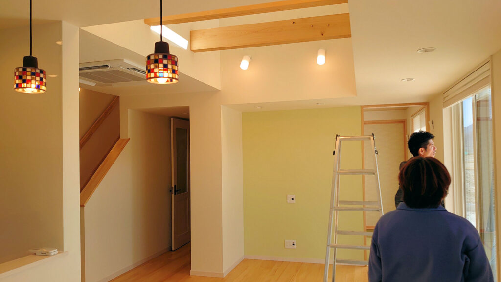 安曇野市の南欧風のカワイイ新築住宅で完成検査